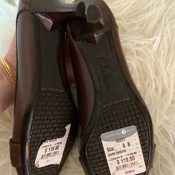NEW Cole Haan Mocha Brown Heels - Picture 5 of 5